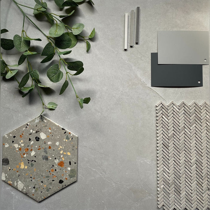 Stilo Nebbia Matt Grey Porcelain Tile 75x75