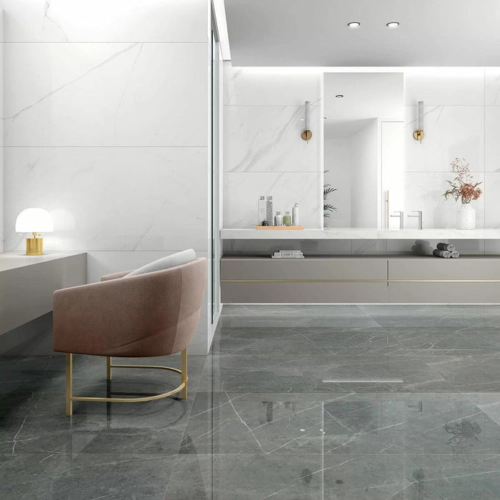 Stilo Penombra Baranello Polished Porcelain Tile 75x75