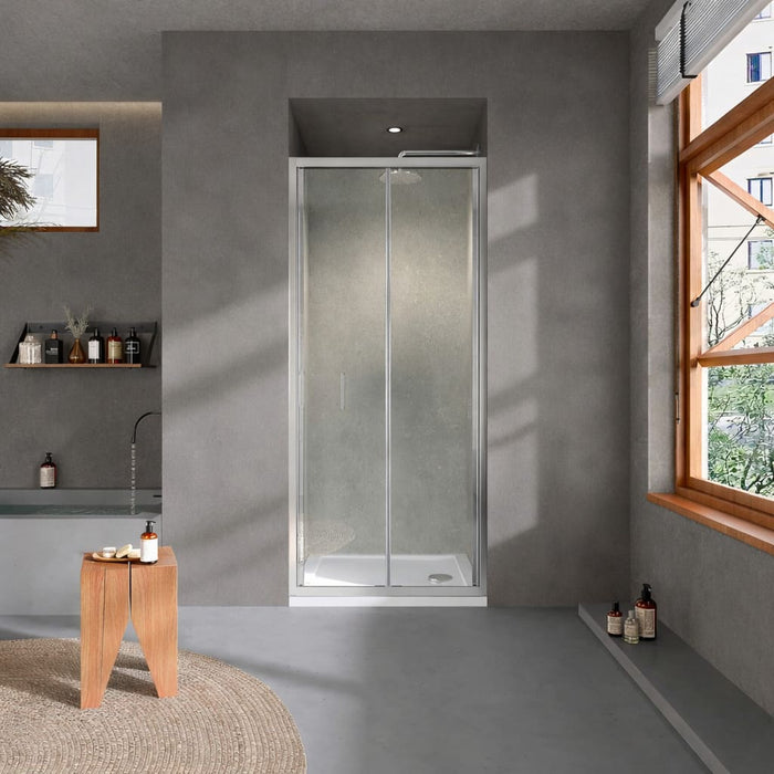 Tailored 6mm Recessed Bifold Shower Door - Chrome