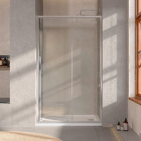 Tailored 6mm Recessed Sliding Shower Door - Chrome