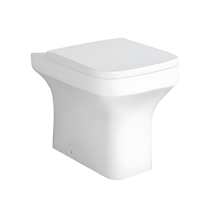 Tailored Savona Rimless Square Back to Wall Toilet with Soft Close Seat