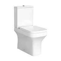 Tailored Savona Rimless Square Fully Shrouded Close Coupled Toilet with Soft Close Seat