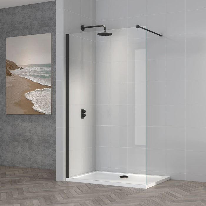 Tailored TI8 8mm Wetroom Clear Glass Panel with Profile Kit