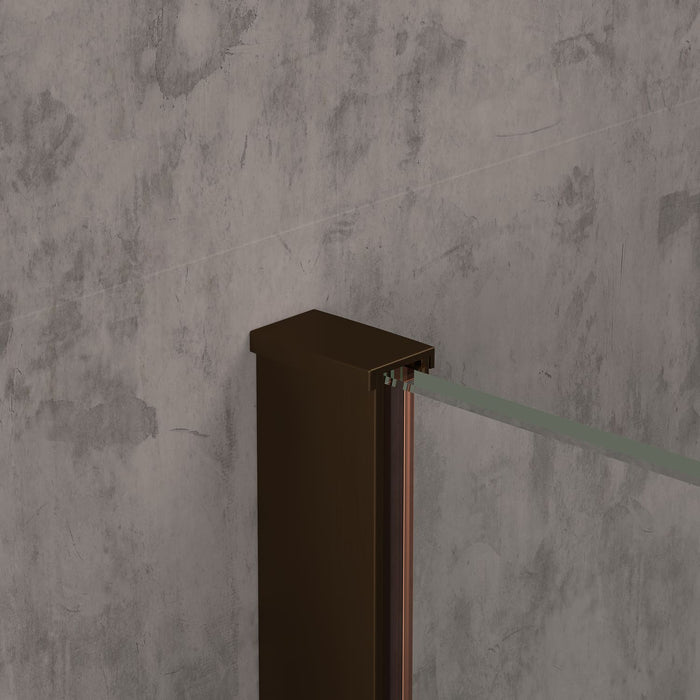 Tailored TI8 8mm Wetroom Clear Glass Panel with Profile Kit