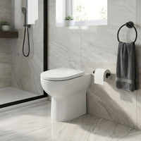 Tailored Tornio Rimless Comfort Height D-Shape Back to Wall Toilet with Soft Close Seat