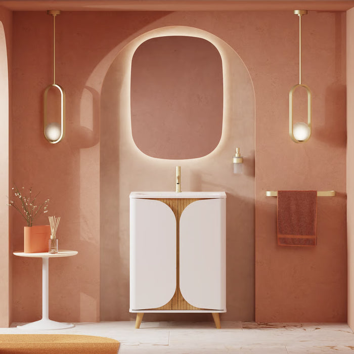 Crosswater Tambour 2 Door Floorstanding Vanity With Basin