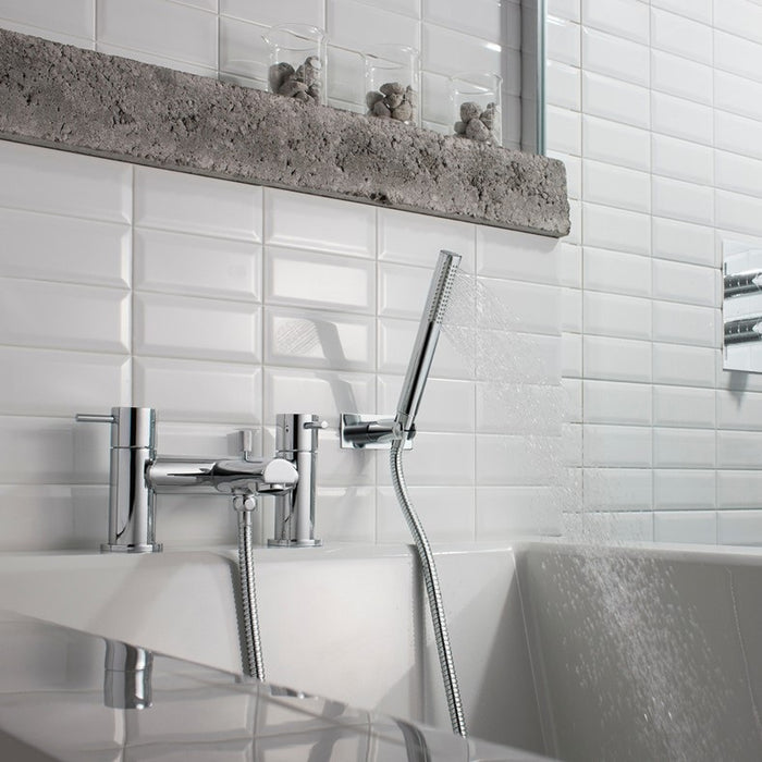 Crosswater Kai Lever Bath Shower Mixer Tap With Kit - Chrome