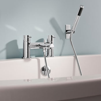 Crosswater Kai Lever Bath Shower Mixer Tap With Kit - Chrome
