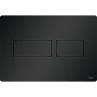 Tece Solid Dual Flush Plate for Concealed Cistern - Black