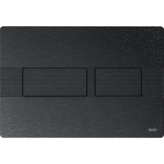 Tece Solid Dual Flush Plate for Concealed Cistern - Brushed