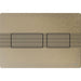 Tece Solid Dual Flush Plate for Concealed Cistern - Brushed