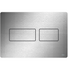 Tece Solid Dual Flush Plate for Concealed Cistern - Brushed