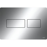Tece Solid Dual Flush Plate for Concealed Cistern - Glossy