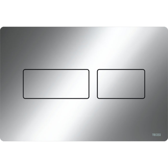 Tece Solid Dual Flush Plate for Concealed Cistern - Glossy