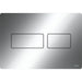 Tece Solid Dual Flush Plate for Concealed Cistern - Glossy
