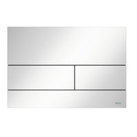 Tece Square II Metal Dual Flush Plate for Concealed Uni