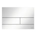 Tece Square II Metal Dual Flush Plate for Concealed Uni