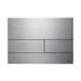 Tece Square II Metal Dual Flush Plate for Concealed Uni
