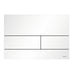 Tece Square II Metal Dual Flush Plate for Concealed Uni