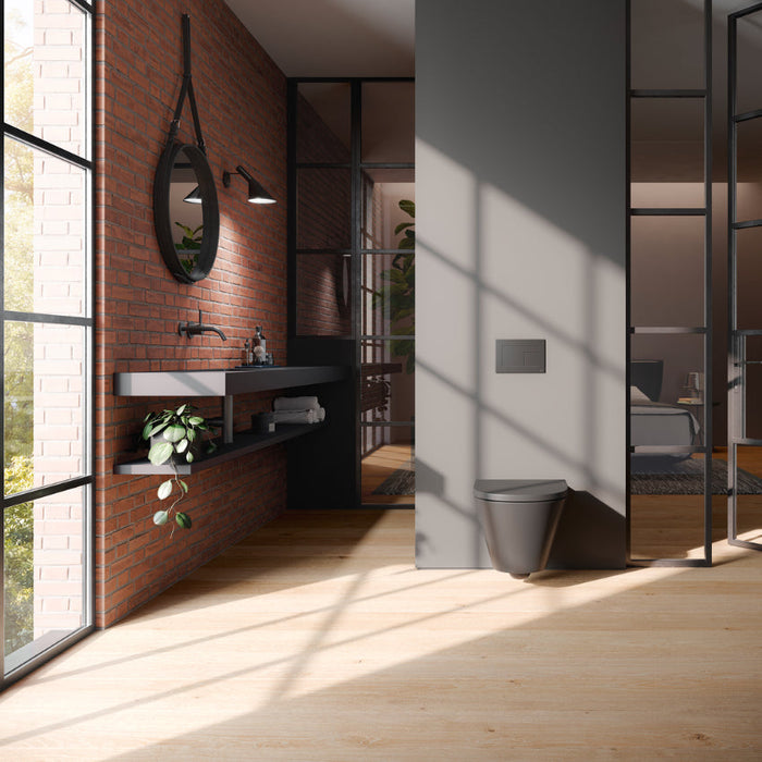 Tece Velvet Dual Flush Plate for Concealed Cistern - Flush