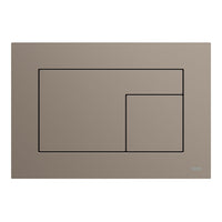 Tece Velvet Dual Flush Plate for Concealed Cistern - Beige