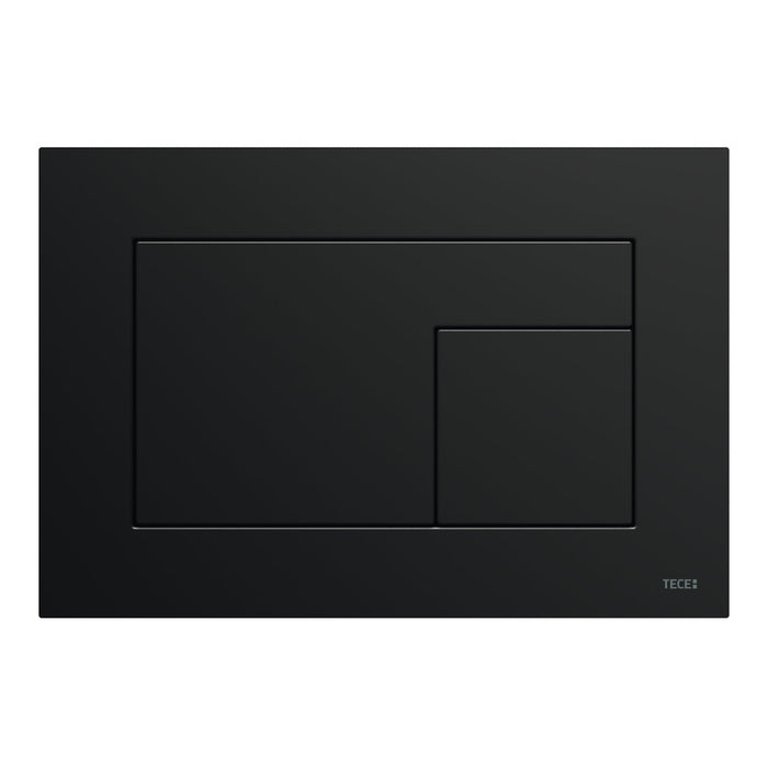 Tece Velvet Dual Flush Plate for Concealed Cistern - Black