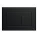 Tece Velvet Dual Flush Plate for Concealed Cistern - Black