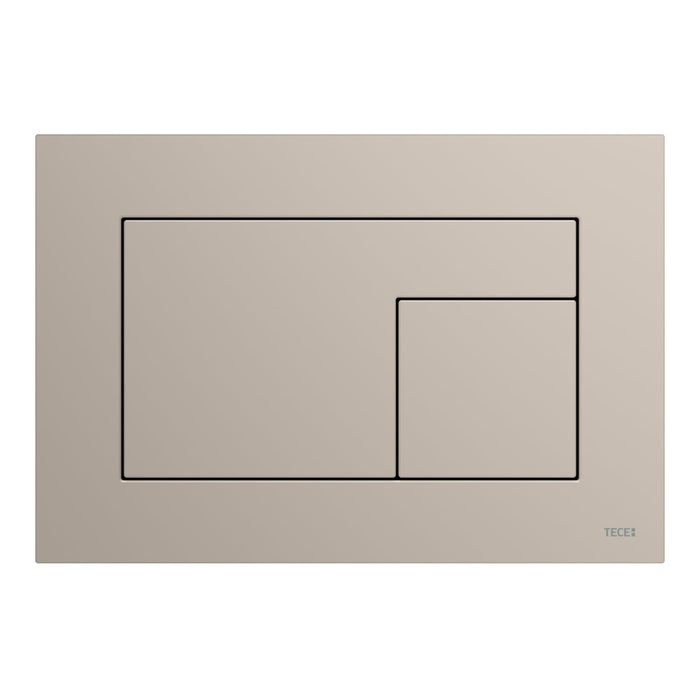 Tece Velvet Dual Flush Plate for Concealed Cistern - Greige