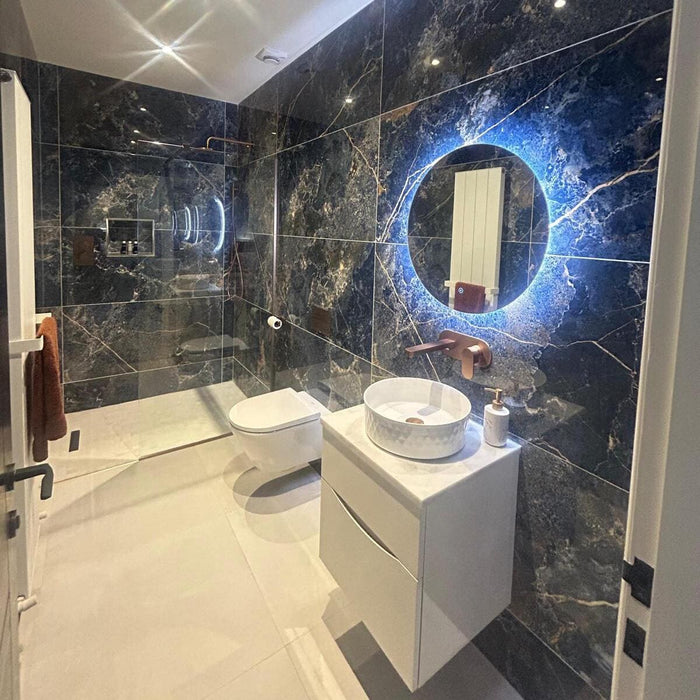 Terra Blue Polished Porcelain Wall & Floor Tile