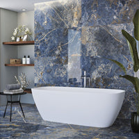 Terra Blue Polished Porcelain Wall & Floor Tile