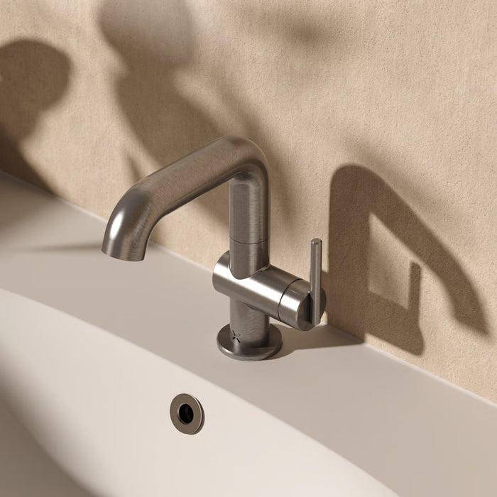 Crosswater 3ONE6 Deck Mounted Side Lever Basin Mixer Tap