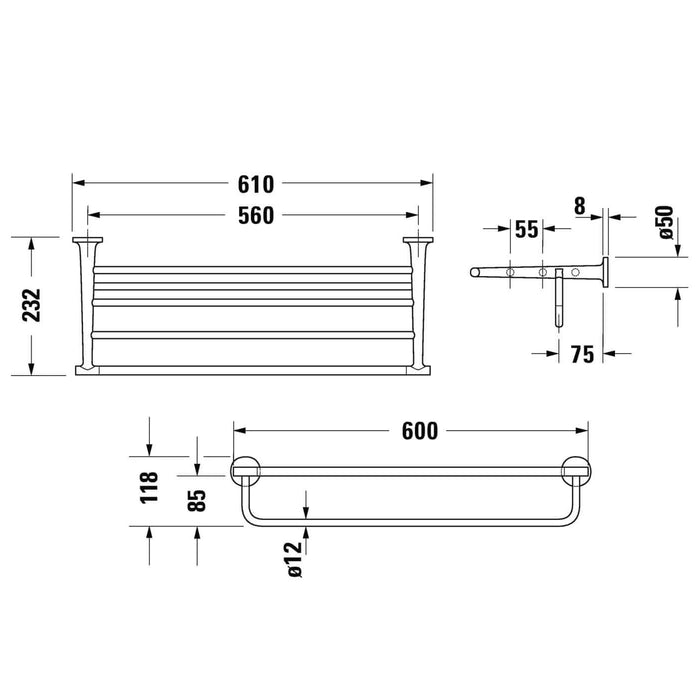 Duravit Starck T Towel Rack