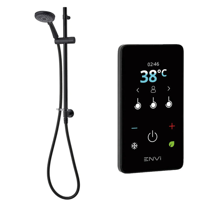 Triton ENVi Thermostatic Electric Shower with Inline Wall Fed Shower Kit