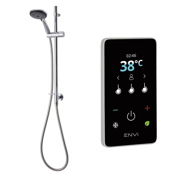 Triton ENVi Thermostatic Electric Shower with Inline Wall Fed Shower Kit