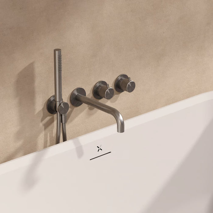 Crosswater Module 3ONE6 2 Outlet Thermostatic Concealed Shower Valve With Trim set, Shower handset and Bath Spout