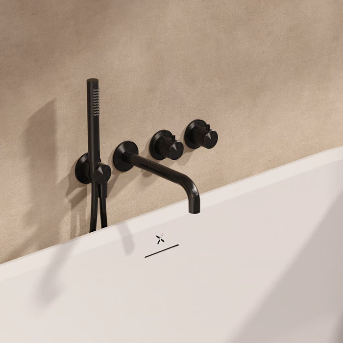 Crosswater Module 3ONE6 2 Outlet Thermostatic Concealed Shower Valve With Trim set, Shower handset and Bath Spout