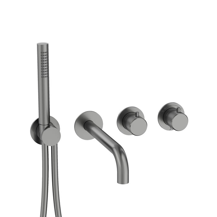 Crosswater Module 3ONE6 2 Outlet Thermostatic Concealed Shower Valve With Trim set, Shower handset and Bath Spout