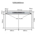 UniSlope 1K Long Linear Drain HighLine Cassette & 15mm