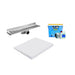 UniSlope 1K Polished Stainless Steel Short Linear Drain
