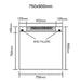 UniSlope 1K Polished Stainless Steel Short Linear Drain