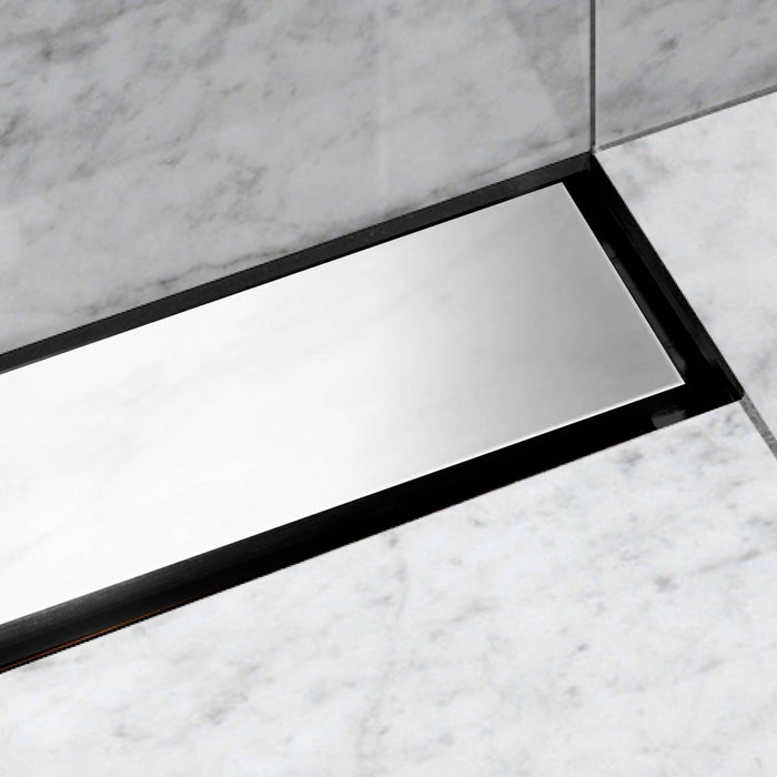 UniSlope 1K Polished Stainless Steel Short Linear Drain
