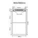 UniSlope 1K Polished Stainless Steel Short Linear Drain