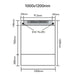 UniSlope 1K Short Linear Drain HighLine Cassette & 15mm