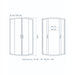 Sonas Strata 6mm Double Door Quadrant Shower Door - Chrome