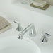 Vado Arrondi Deck Mounted 3 Hole Basin Mixer Tap With Lever
