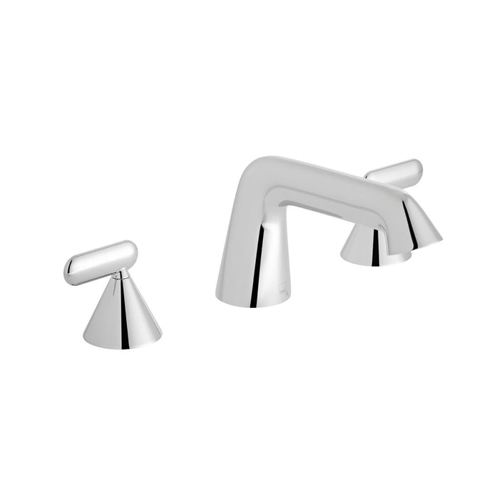 Vado Arrondi Deck Mounted 3 Hole Basin Mixer Tap With Lever