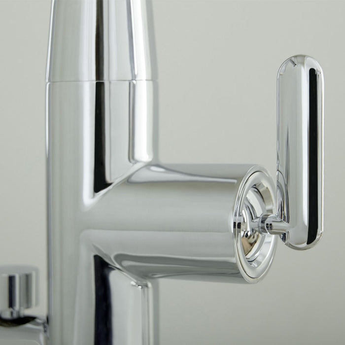 Vado Arrondi Deck Mounted Kitchen Mixer Tap With Lever