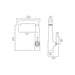 Vado Arrondi Deck Mounted Kitchen Mixer Tap With Lever