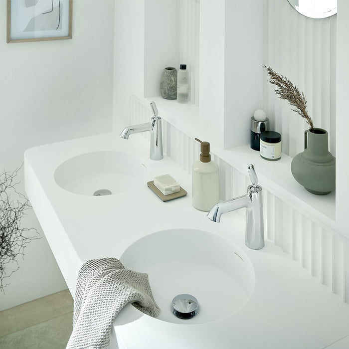 Vado Arrondi Deck Mounted Mono Basin Mixer Tap