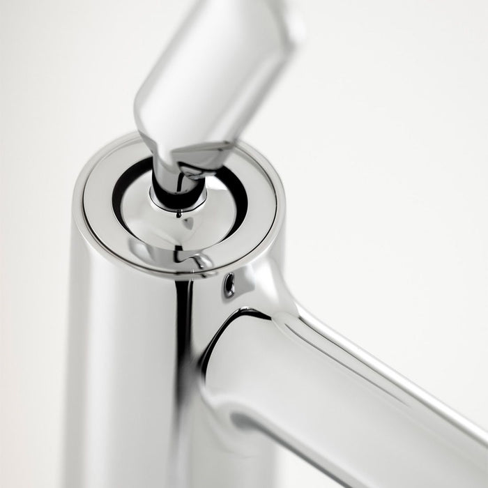 Vado Arrondi Deck Mounted Tall Basin Mixer Tap - Chrome